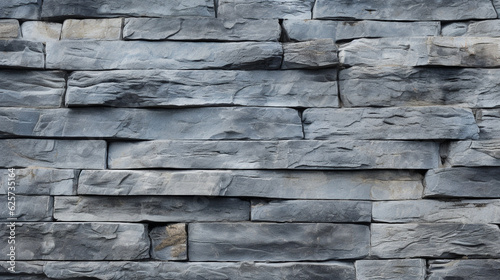 Close-Up of natural stone texture flat wall background  Rough grey stonework backdrop. Generative ai.