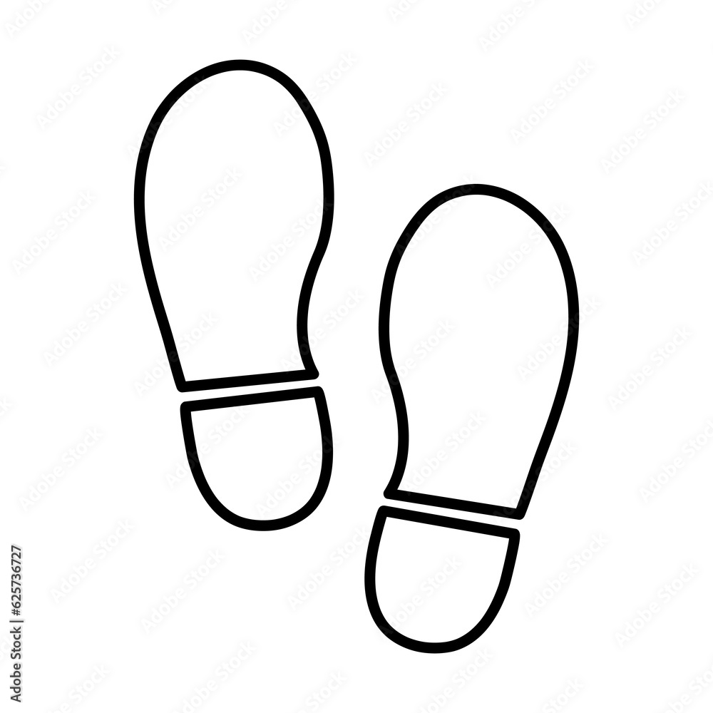 Shoes vector icon. Simple flat illustration on white background.