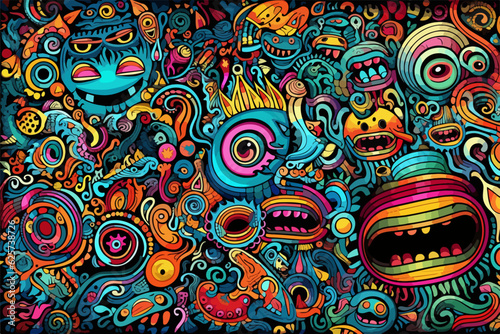 Cosmic Psychedelic Kaleidoscope: Psychedelic Artwork for the Psytrance Enthusiasts - From the Matkot's Psy designs