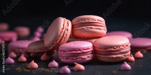 macaroons on a wooden table