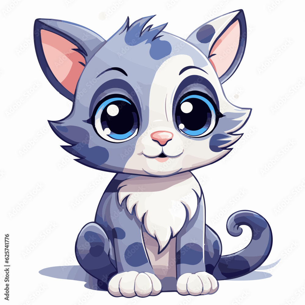 cat cartoon clipart vector white background cat cartoon clipart vector white background