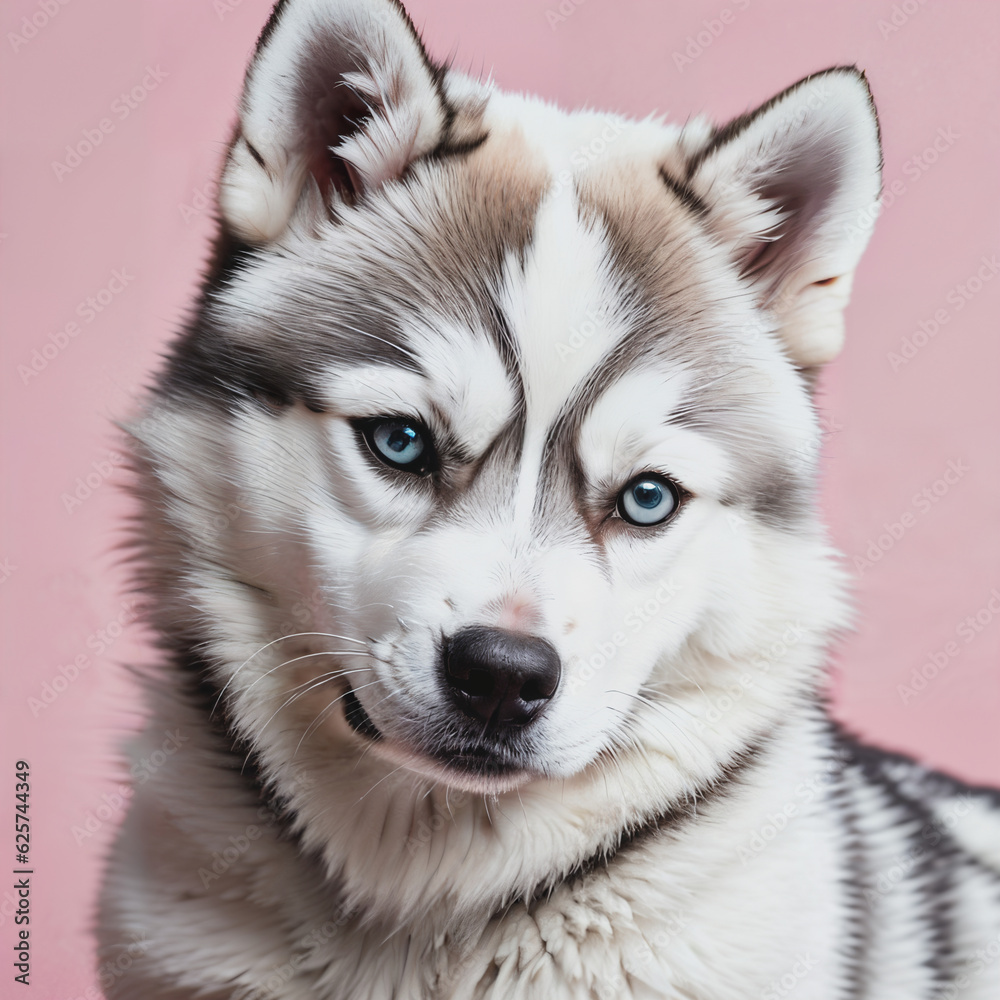 Siberian husky portrait