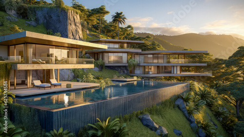 An ultra modern ecological luxury home with a pool is better for the earth, conservation, sustainability, and environment. The perfect vacation rental.