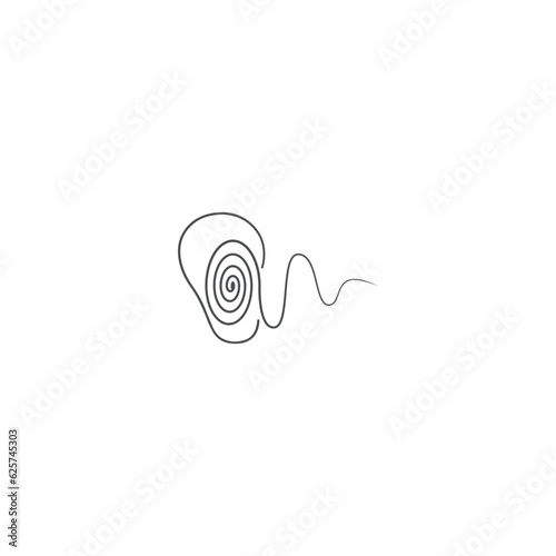 Ear Hearing Logo Creative Design Template Vector