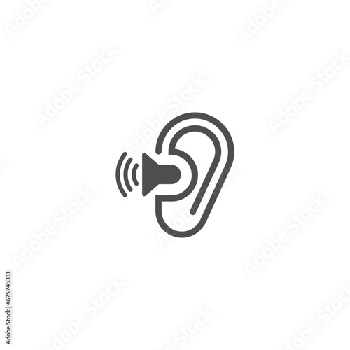 Ear Hearing Logo Creative Design Template Vector