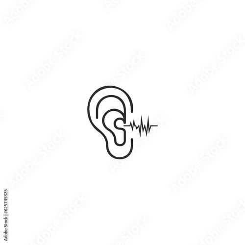 Ear Hearing Logo Creative Design Template Vector