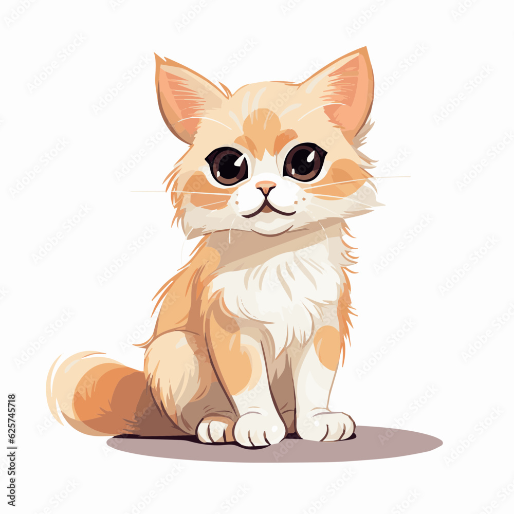 cat cartoon clipart vector white background cat cartoon clipart vector white background