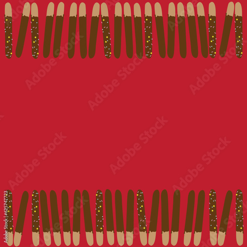 CHOCOLATE BISCUITS STICKS BACKGROUND 