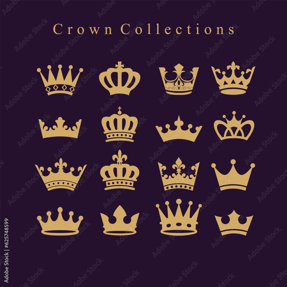 crown vector collections