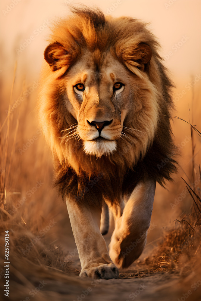 portrait of a lion