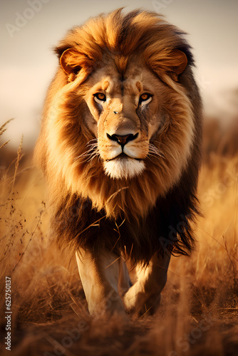 portrait of a lion