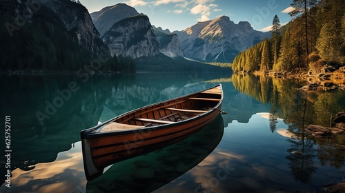 Serene Natural Beauty: Enchanting Lake Braies Landscape