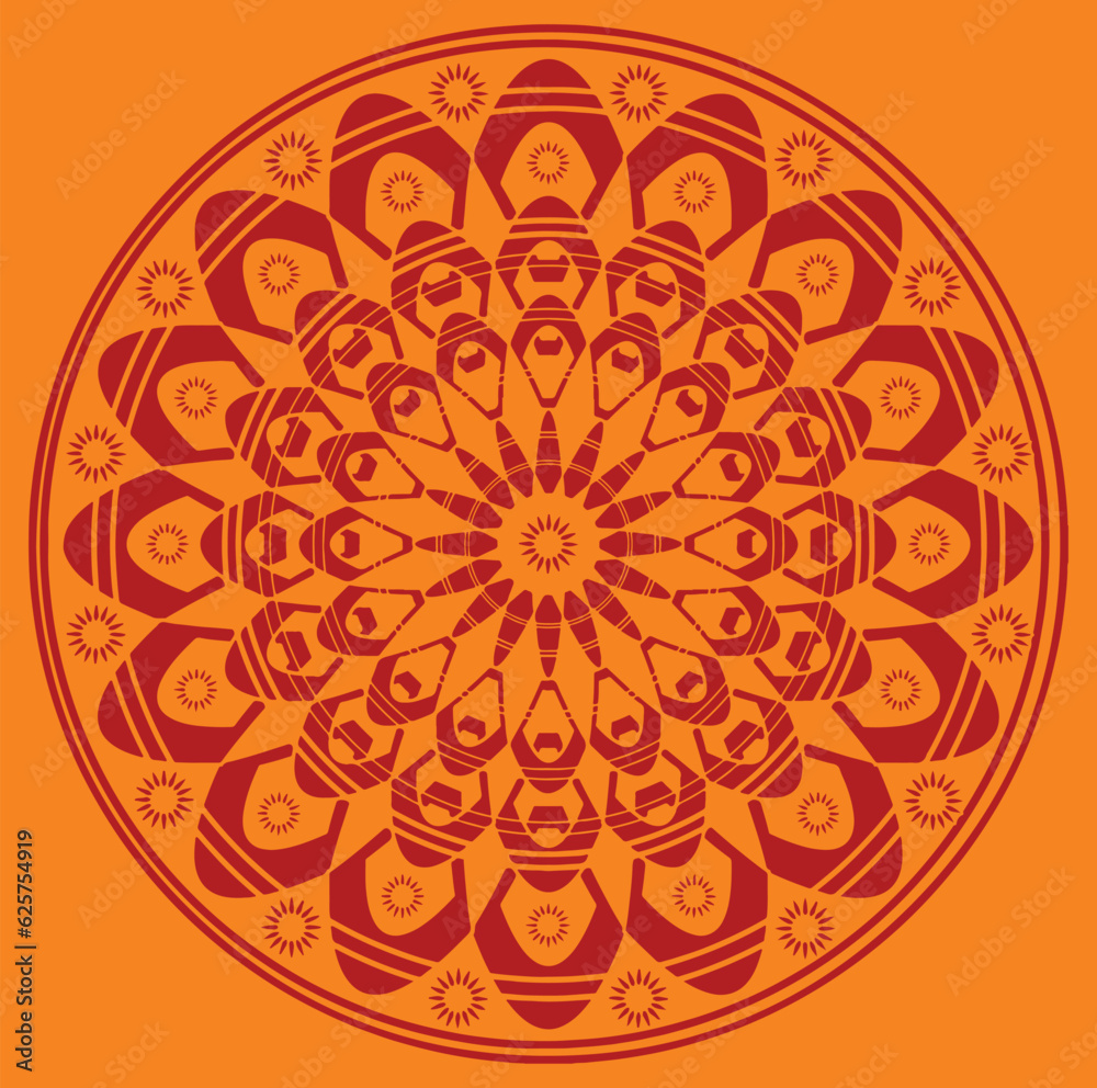 mandala ornamental round ornament pattern vector illustration