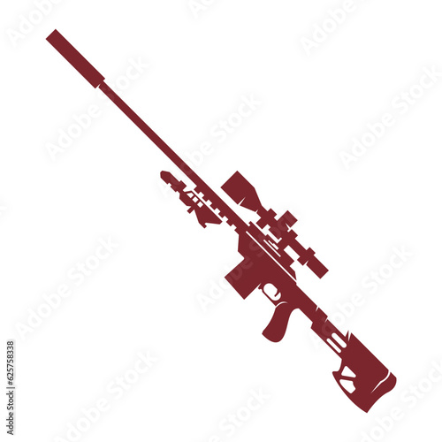 Firearms, gun icon logo design