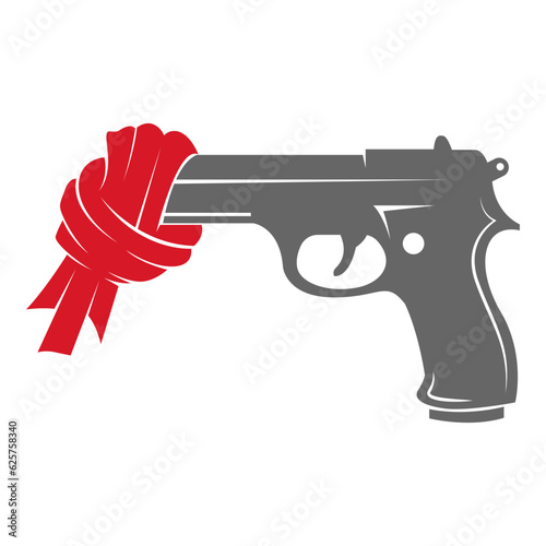 Firearms, gun icon logo design