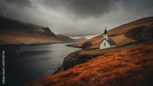 church in the night