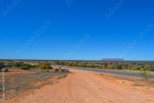 Bild auf Leinwand Panoramic view of Kata Tjuta / Mount Olga and the Western Desert.