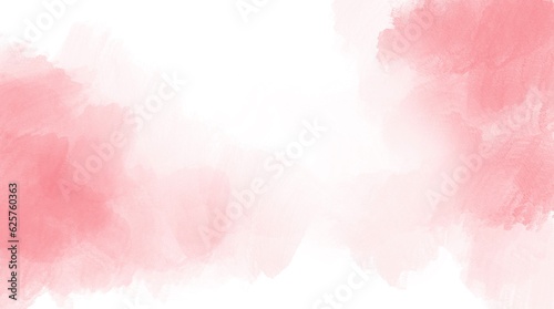 Water color on pink background, white background, used as a background for a wedding wedding invitation card background. © phanu