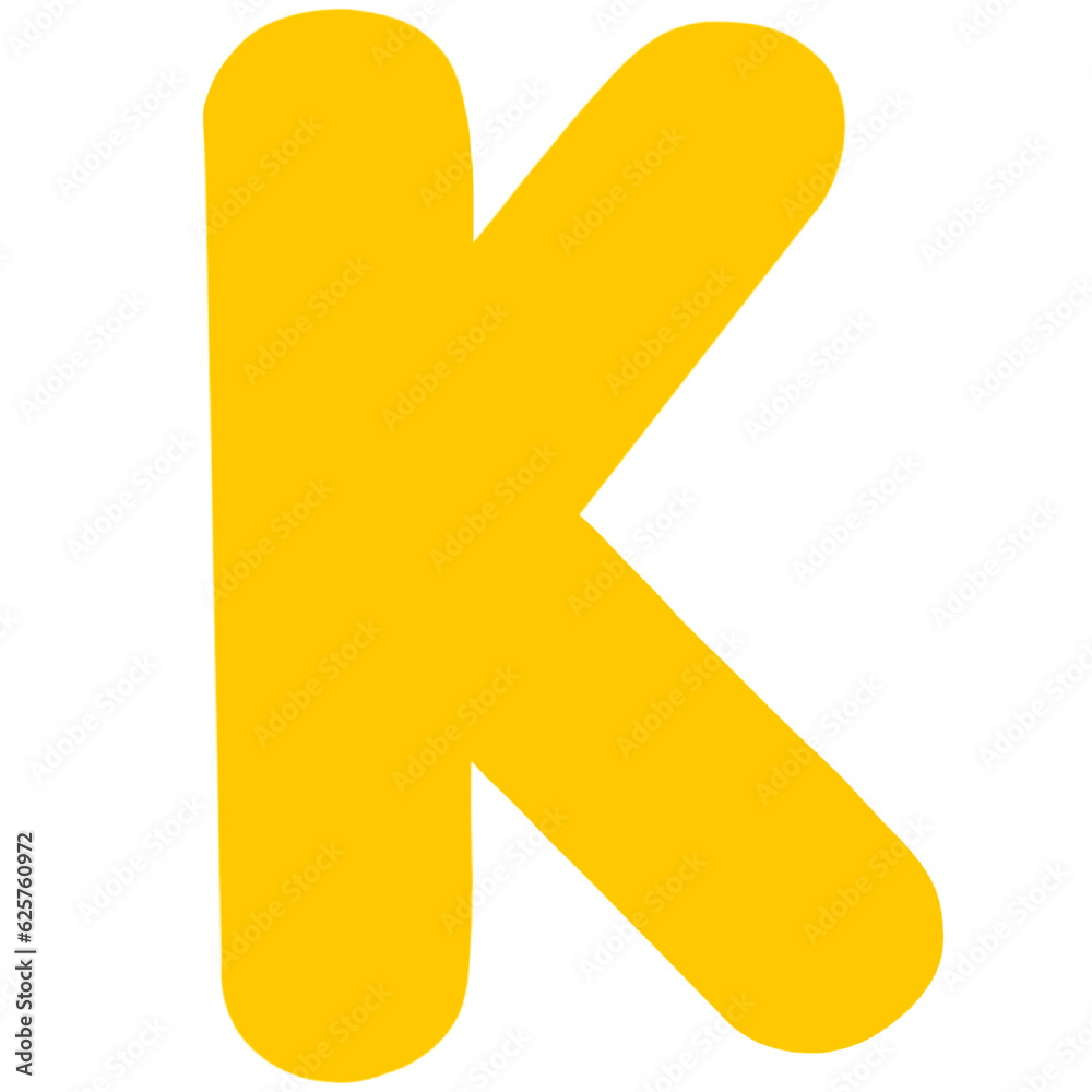 Yellow font, hand drawn Yellow font, hand drawn