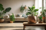 Indoor plants for a relaxing atmosphere and boho zen