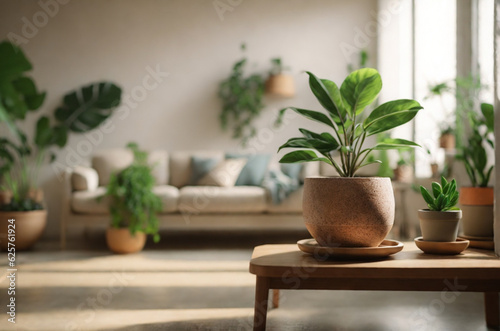 Indoor plants for a relaxing atmosphere and boho zen