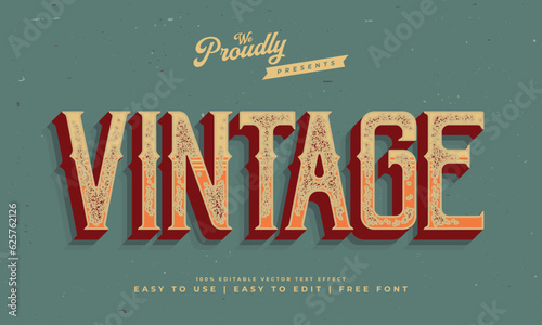 vintage retro grunge dirty rusty editable text effect alphabet font typography typeface