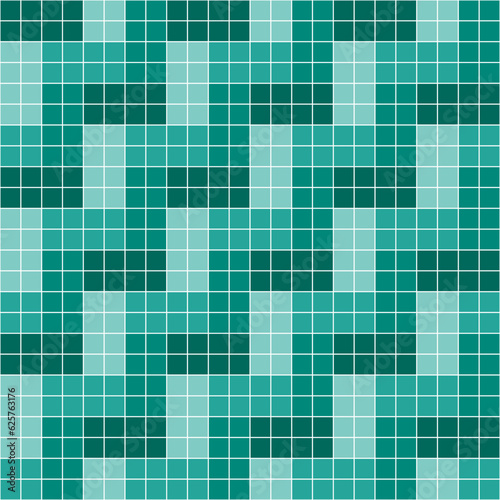 Green tile background, Mosaic tile background, Tile background, Seamless pattern, Mosaic seamless pattern, Mosaic tiles texture or background. Bathroom wall tiles, swimming pool tiles.