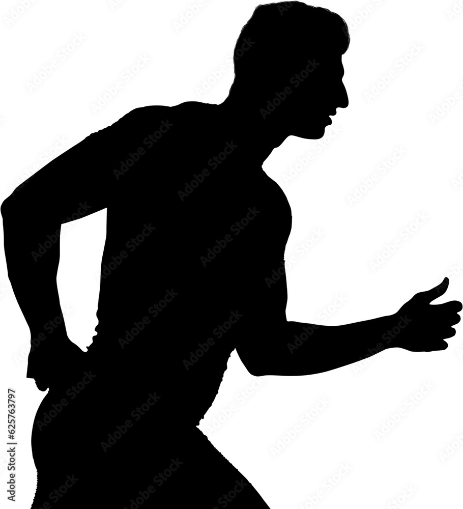 Digital png silhouette image of man running on transparent background Digital png silhouette image of man running on transparent background
