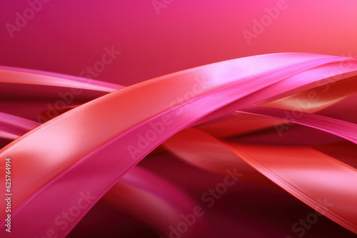 pink ribbon background, generative ai