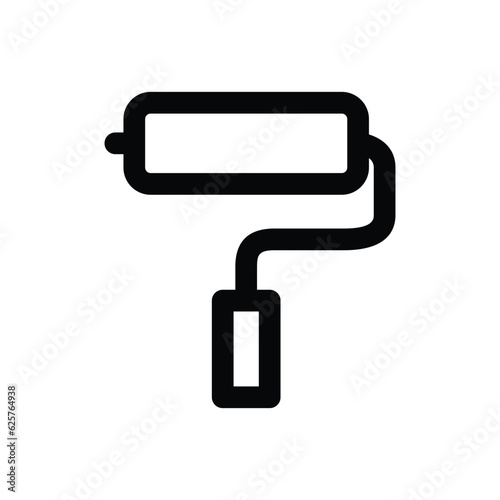 Paint roller tool vector icon