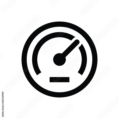 Dashboard odometer gauge vector icon photo