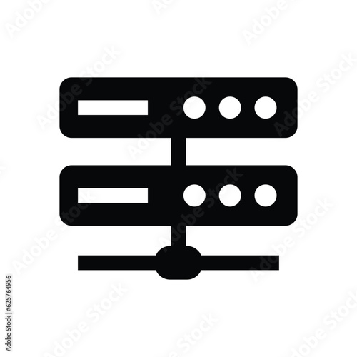 Network server storage vector icon