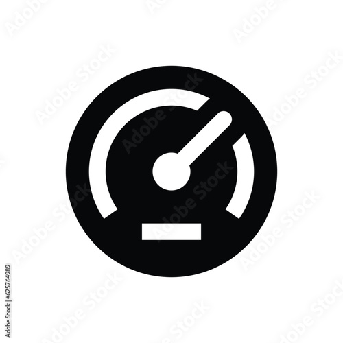 Dashboard odometer gauge vector icon