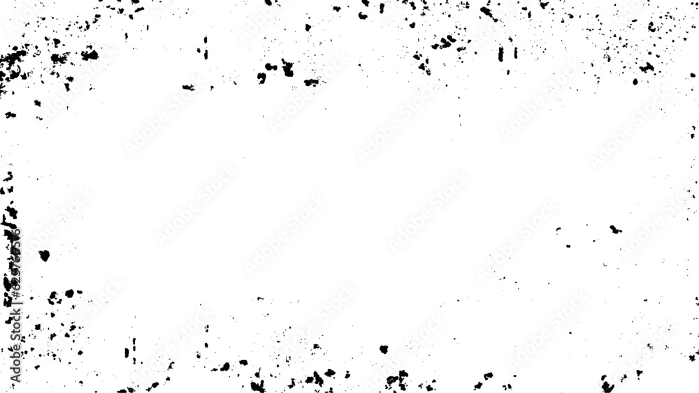 Black and white grunge urban texture vector with copy space. surface dust and rough dirty wall background with empty template. Distress and grunge effect concept. Grunge background black and white.