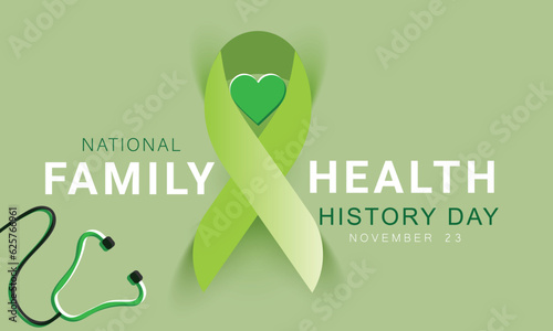 National Family health history day. background, banner, card, poster, template. Vector illustration.