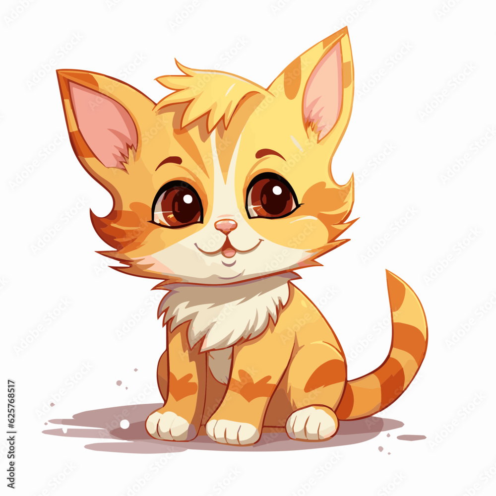 cat cartoon clipart vector white background cat cartoon clipart vector white background