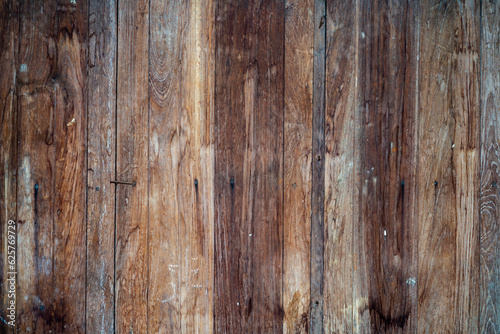 Texture of vintage wood boards. Grunge raw brown wood. Wooden planks background design mockup. Rustic and grounge wood.
