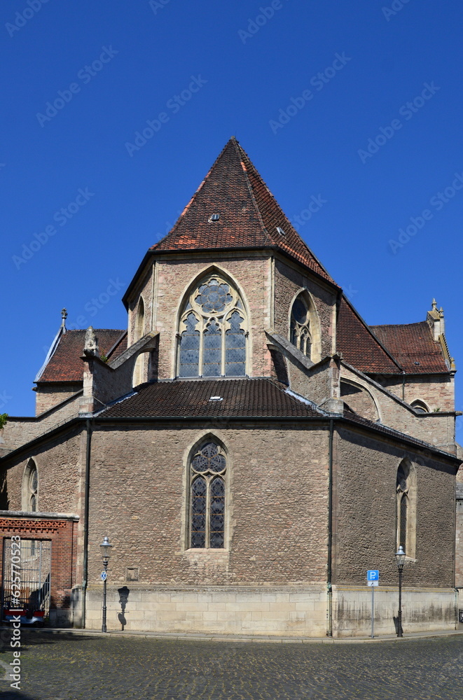 Historical Church in the Old Town of Braunschweig, Lower Saxony