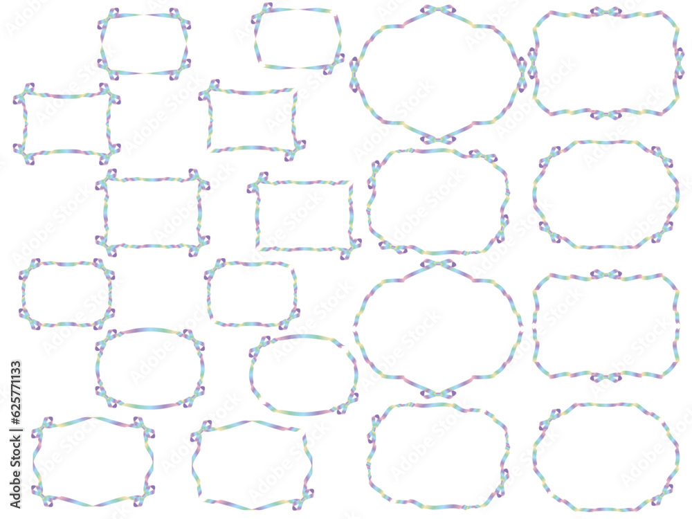 Fototapeta premium リボンF02-16羽緩