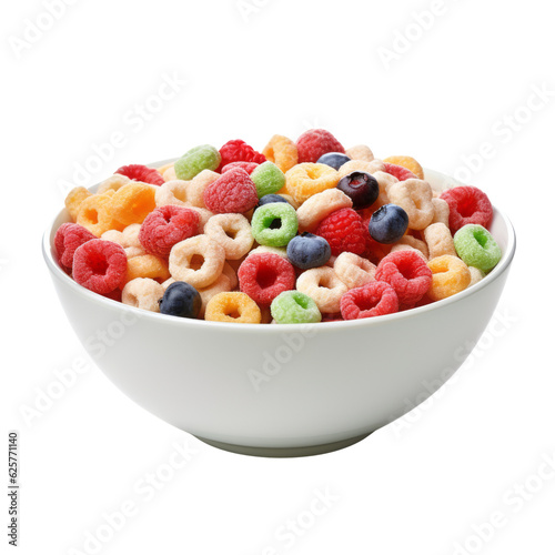 Murais de parede bowl of cereal isolated on transparent background cutout