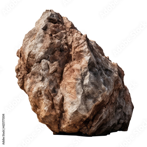 rock isolated on transparent background cutout