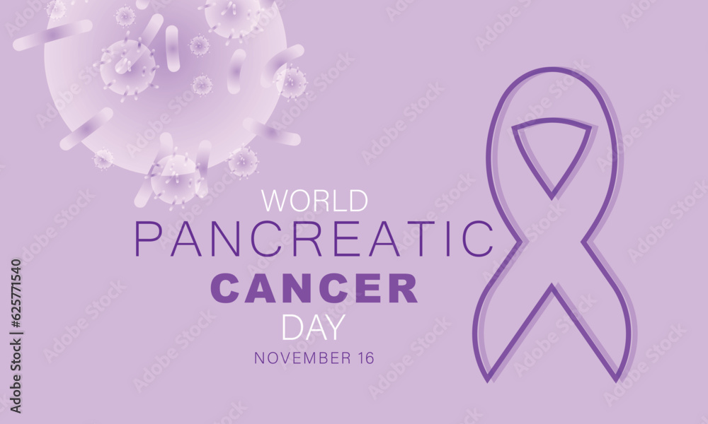World Pancreatic Cancer day. background, banner, card, poster, template. Vector illustration.
