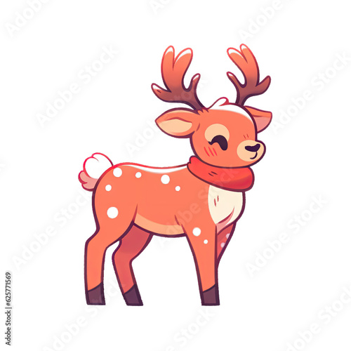 christmas reindeer cartoon