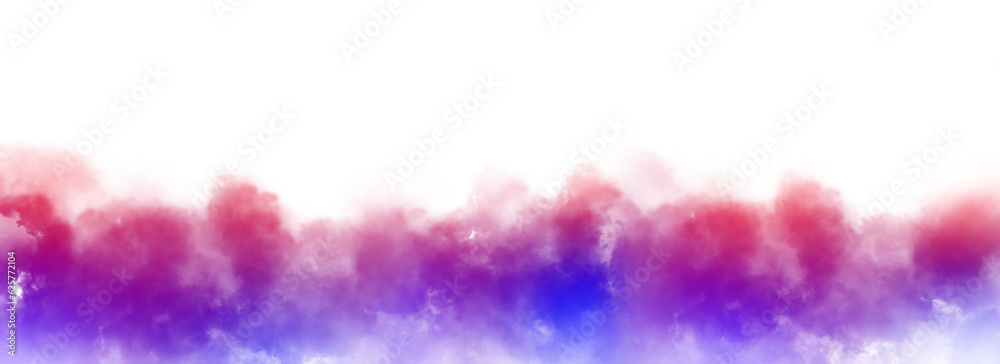 Colorful fog Isolate Transparent Background