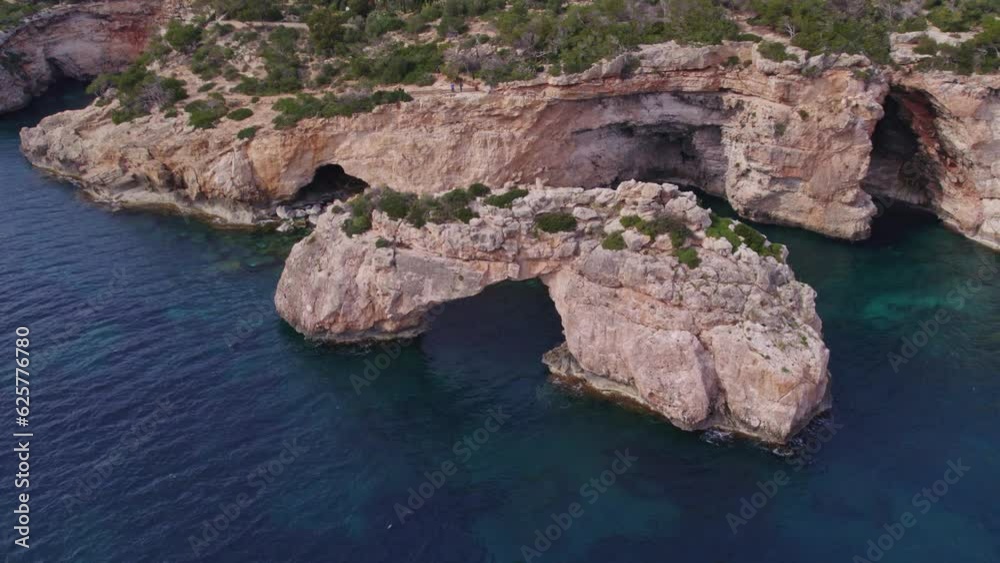 Aerial view of famous Es Pontàs Mallorca with no people during day time, Spain Aerial view of famous Es Pontàs Mallorca with no people during day time, Spain