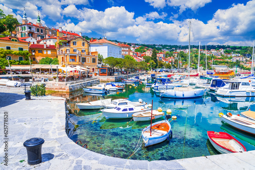 Opatija, Croatia. Popular tourist resort on Adriatic Sea coastline. photo