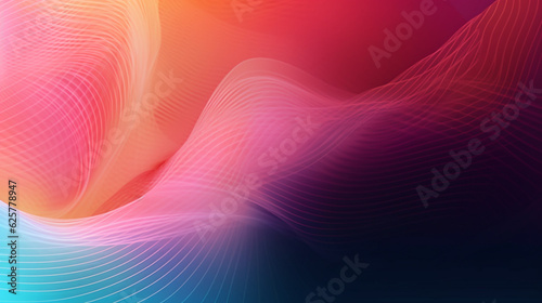Abstract wave line patterned background