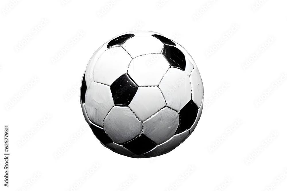 Fototapeta premium an old soccer ball. Generative AI