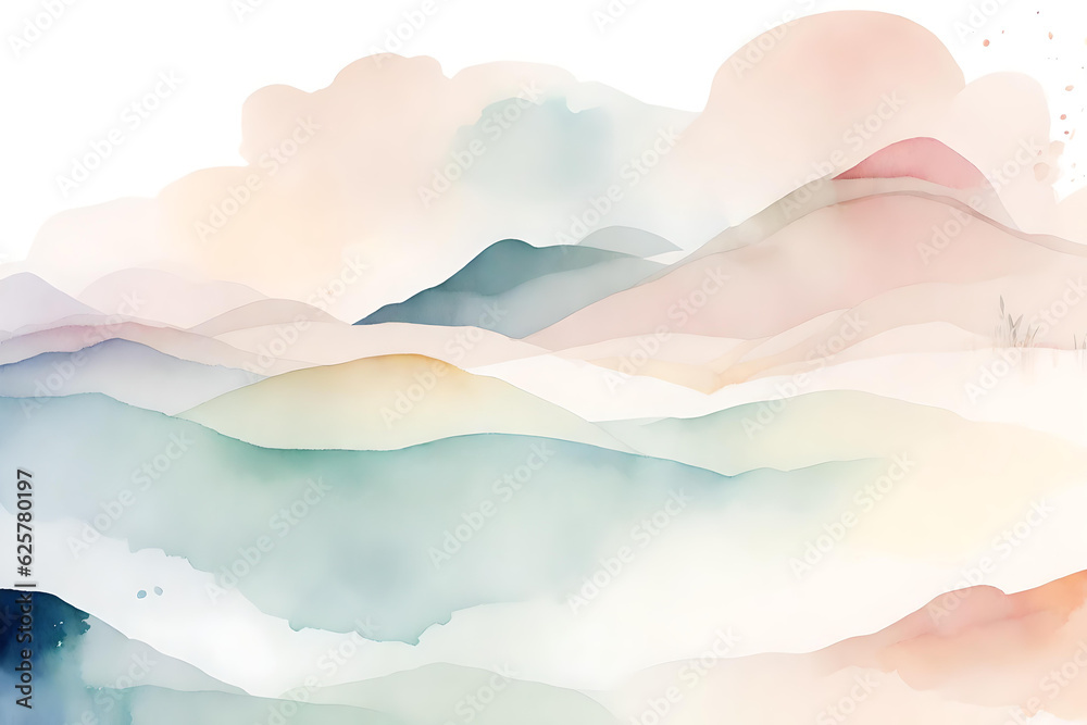 Abstract Background Blue Blur Gradient with bright clean and bokeh Generative AI