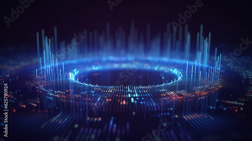 Abstract technology big data background concept, artificial intelligence tech, big data and cybersecurity